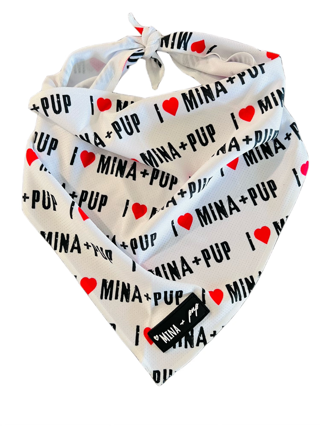 I ❤️ MINA + PUP SPECIAL EDITION ANNIVERSARY COOLING TIE ON BANDANA